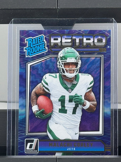 2024 Donruss #8 Malachi Corley Retro RC New York Jets
