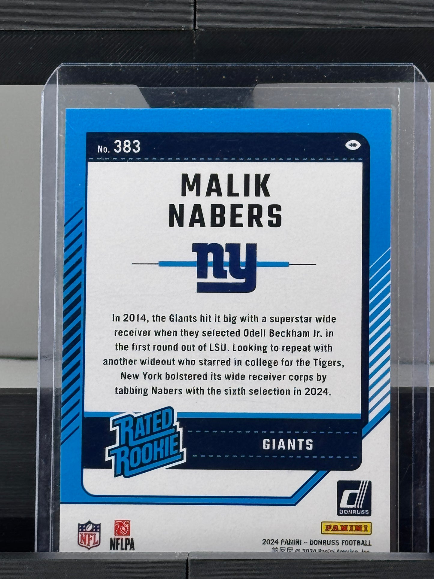 2024 Donrus #383 Malik Nabers RC New York Giants