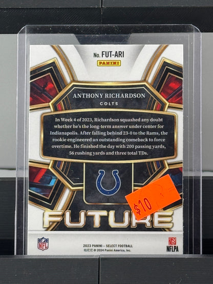2023 Panini Select  #FUT-ARI Anthony Richardson Future RC Indianapolis Colts