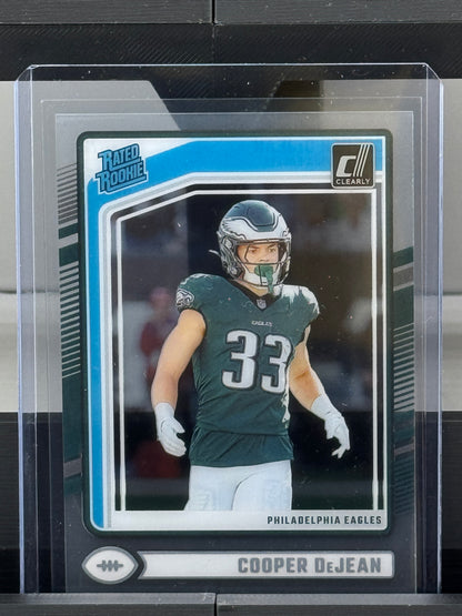 2024 Clearly Donruss #72 Cooper DeJean RC Philadelphia Eagles