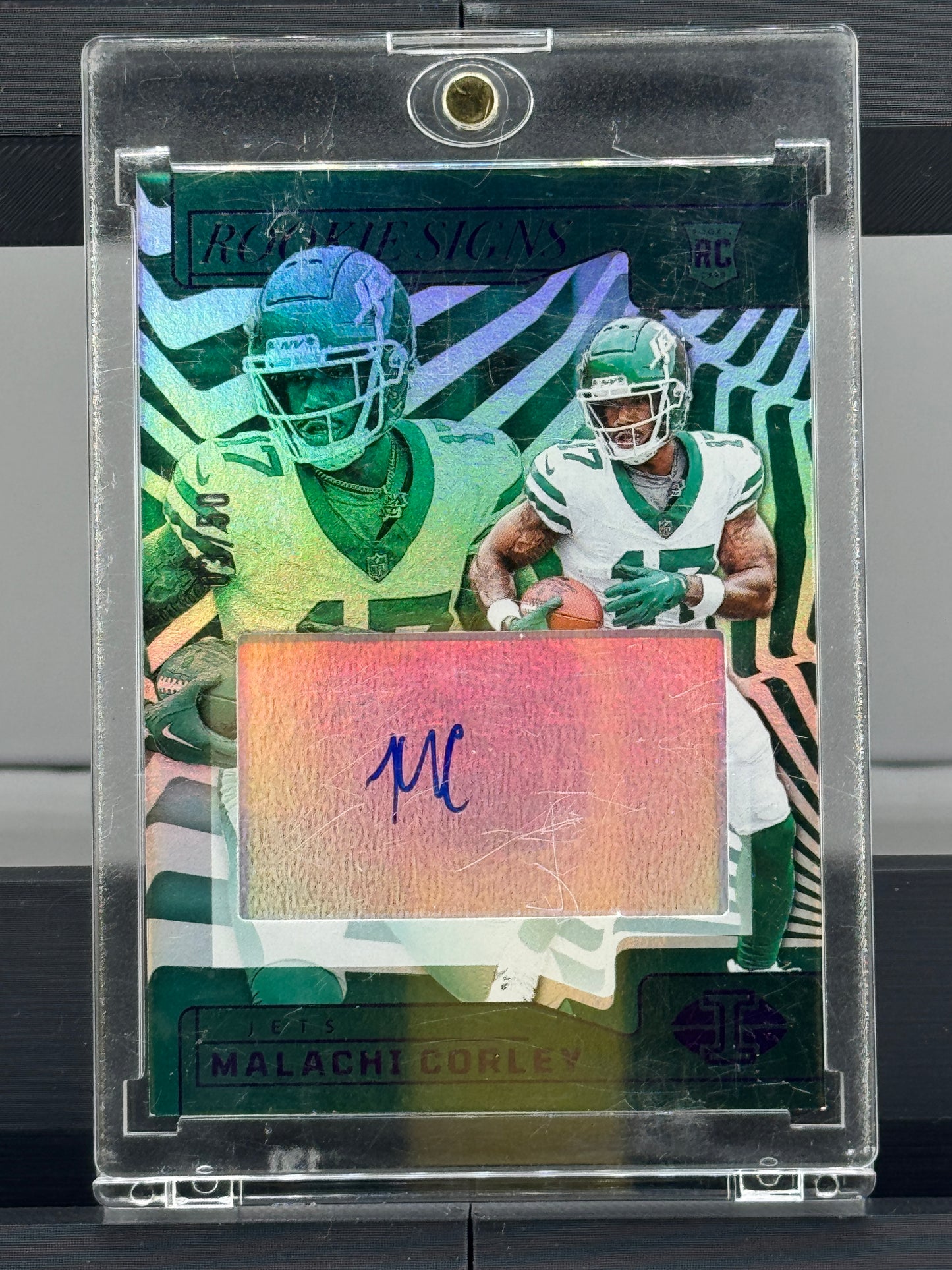 2024 Panini Illusions #RS-MCY Malachi Corley Rookie Auto 3/50 New York Jets