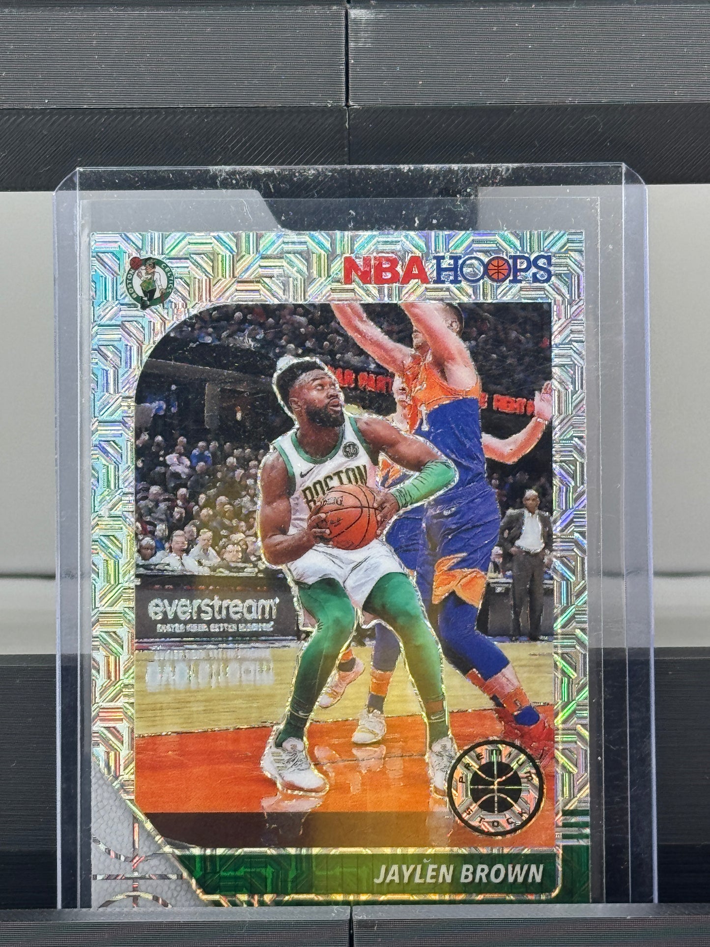 2019-20 Panini Hoops Premium Stock #7 Jaylen Brown Mojo Boston Celtics