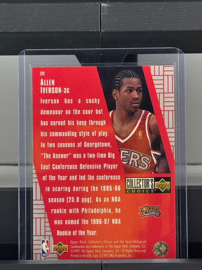 1997 Upper Deck Collectors Choice #R20 Allen Iverson You Crash the Game Philadelphia 76ers