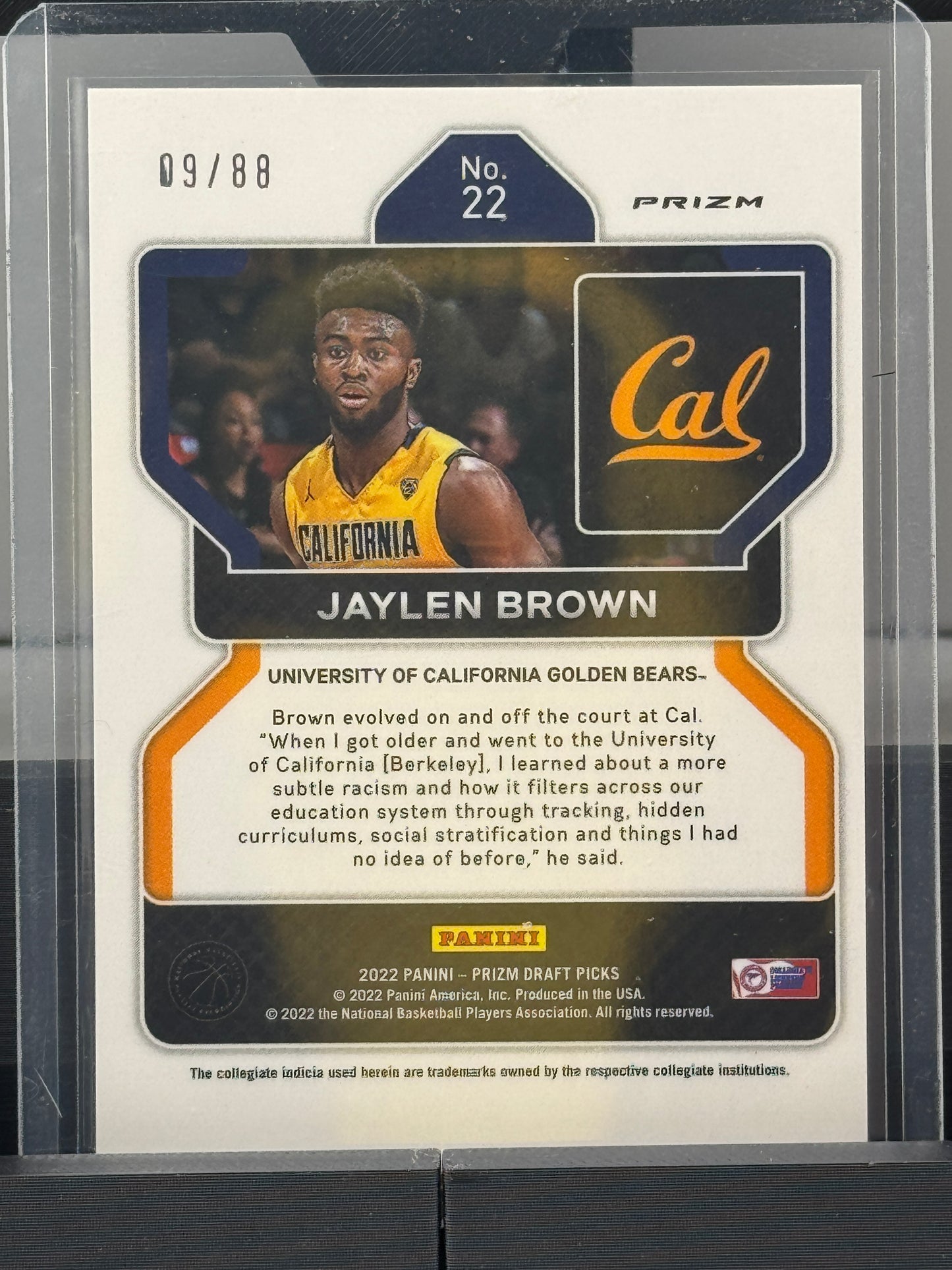 2022 Prizm Draft Picks #22 Jaylen Brown Red Scope 9/88 Boston Celtics