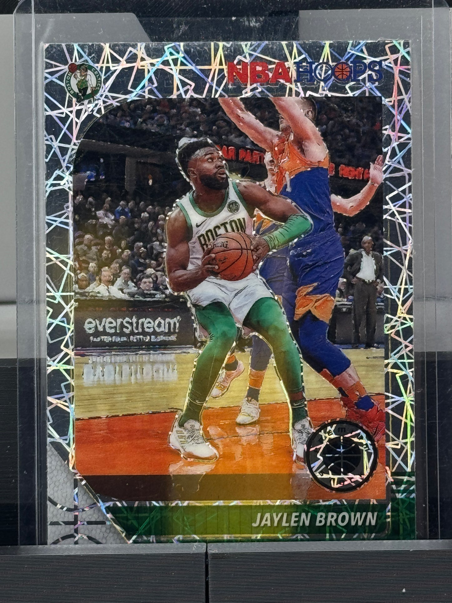 2019-20 Panini Hoops Premium Stock #7 Jaylen Brown Lazer Boston Celtics