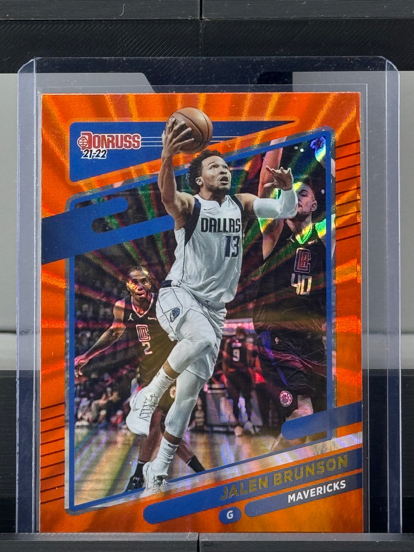 2021-22 Donruss #19 Jalen Brunson Orange Dallas Mavericks New York Knicks
