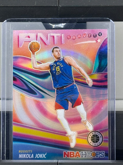 2023-24 Panini Hoops Premium Stock #17 Nikola Jokic Antigravity Silver Prizm Denver Nuggets