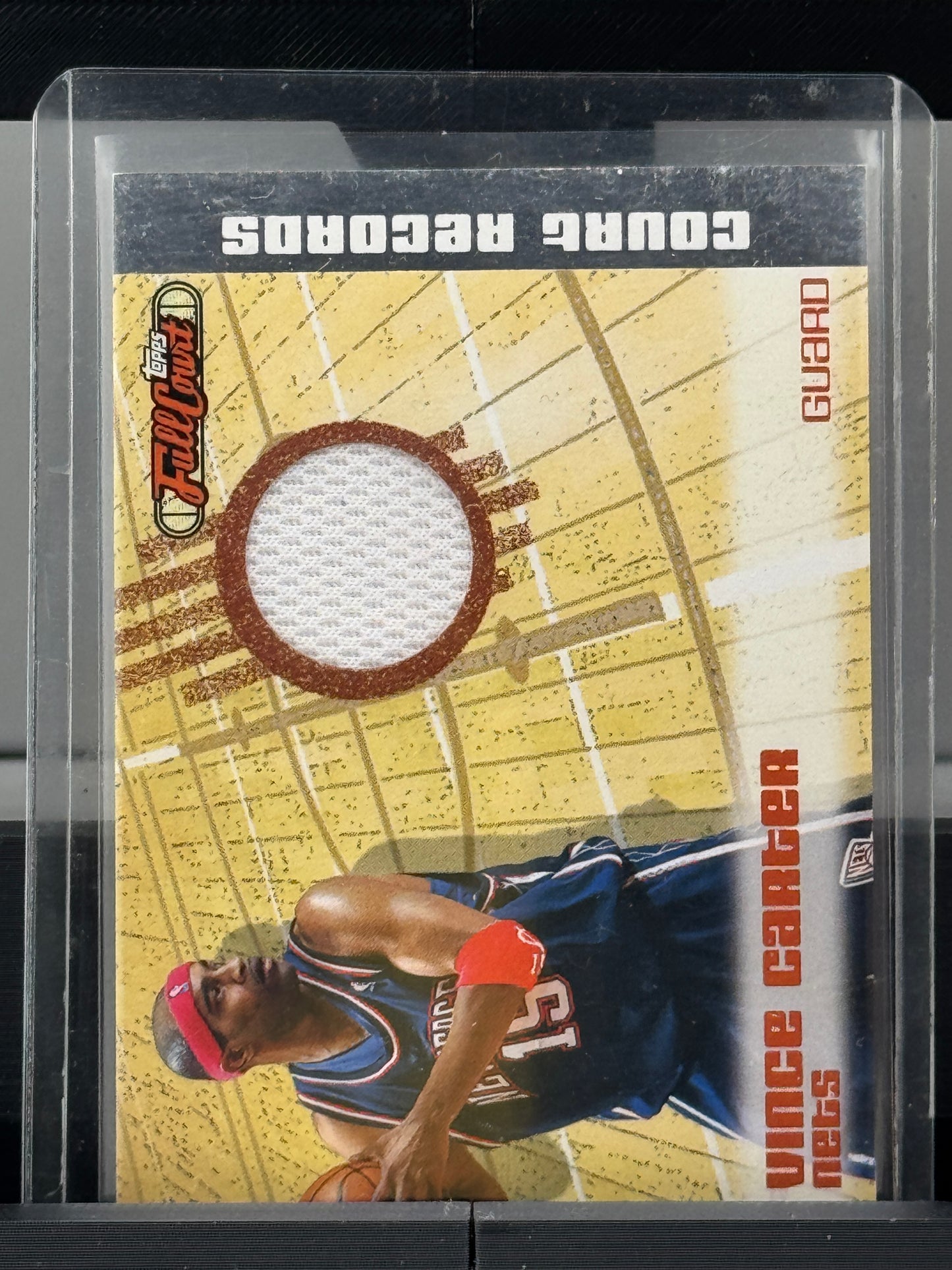 2006 Topps Full Court #CA6 Vince Carter Game Worn Patch 448/499 New Jersey Brooklyn Nets