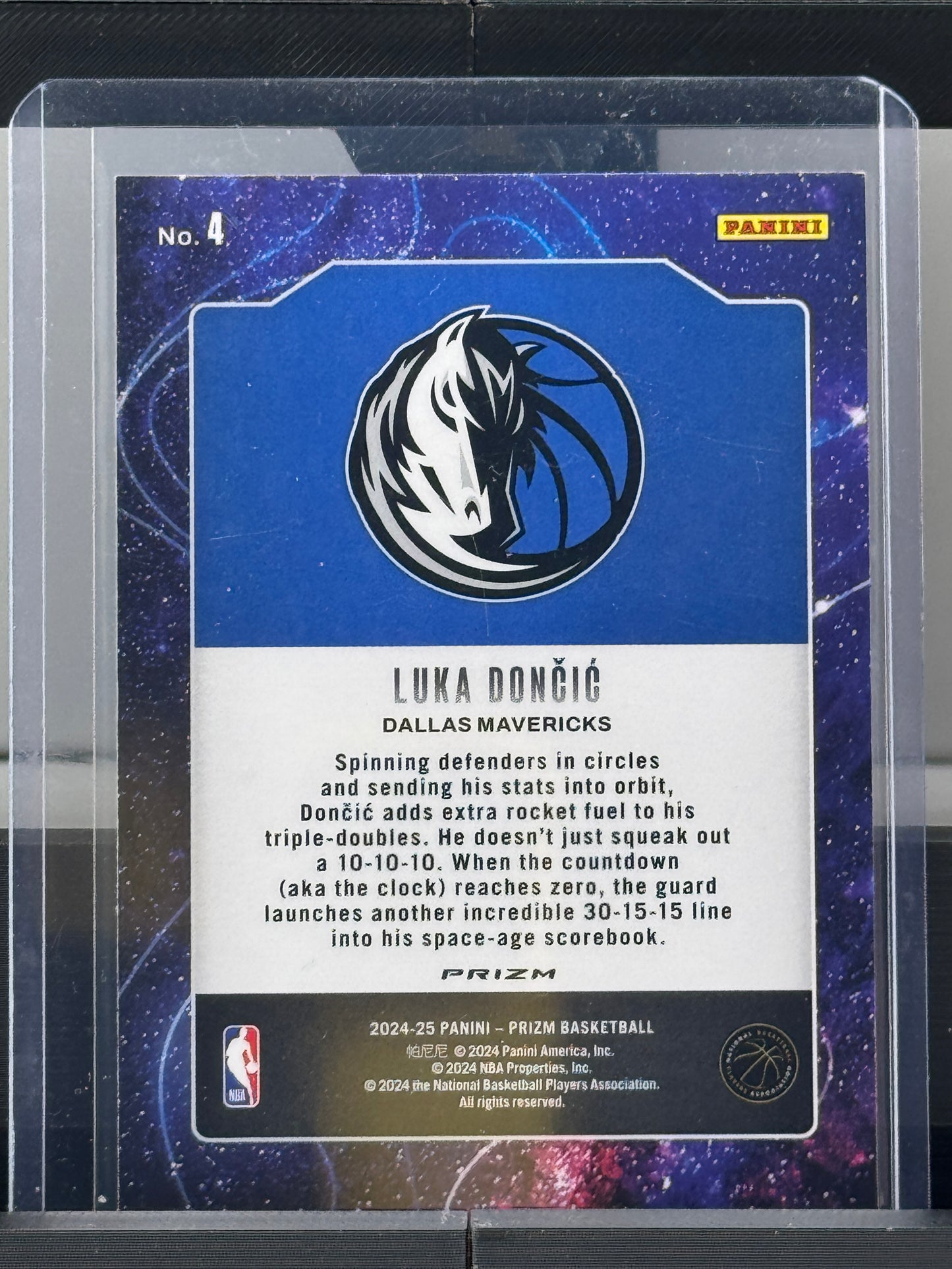 2024-25 Prizm #4 Luka Doncic Deep Space Silver Prizm Dallas Mavericks