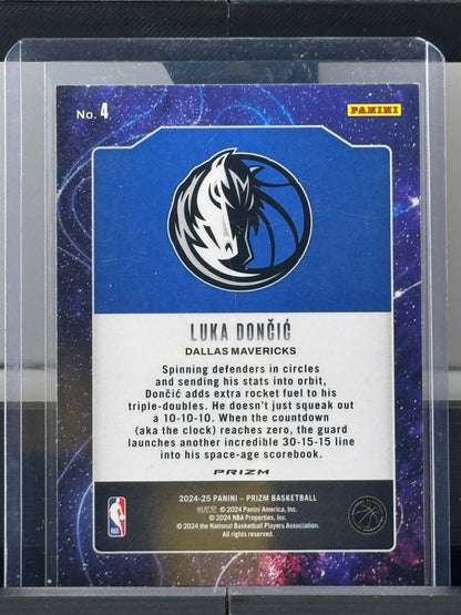2024-25 Prizm #4 Luka Doncic Deep Space Silver Prizm Dallas Mavericks