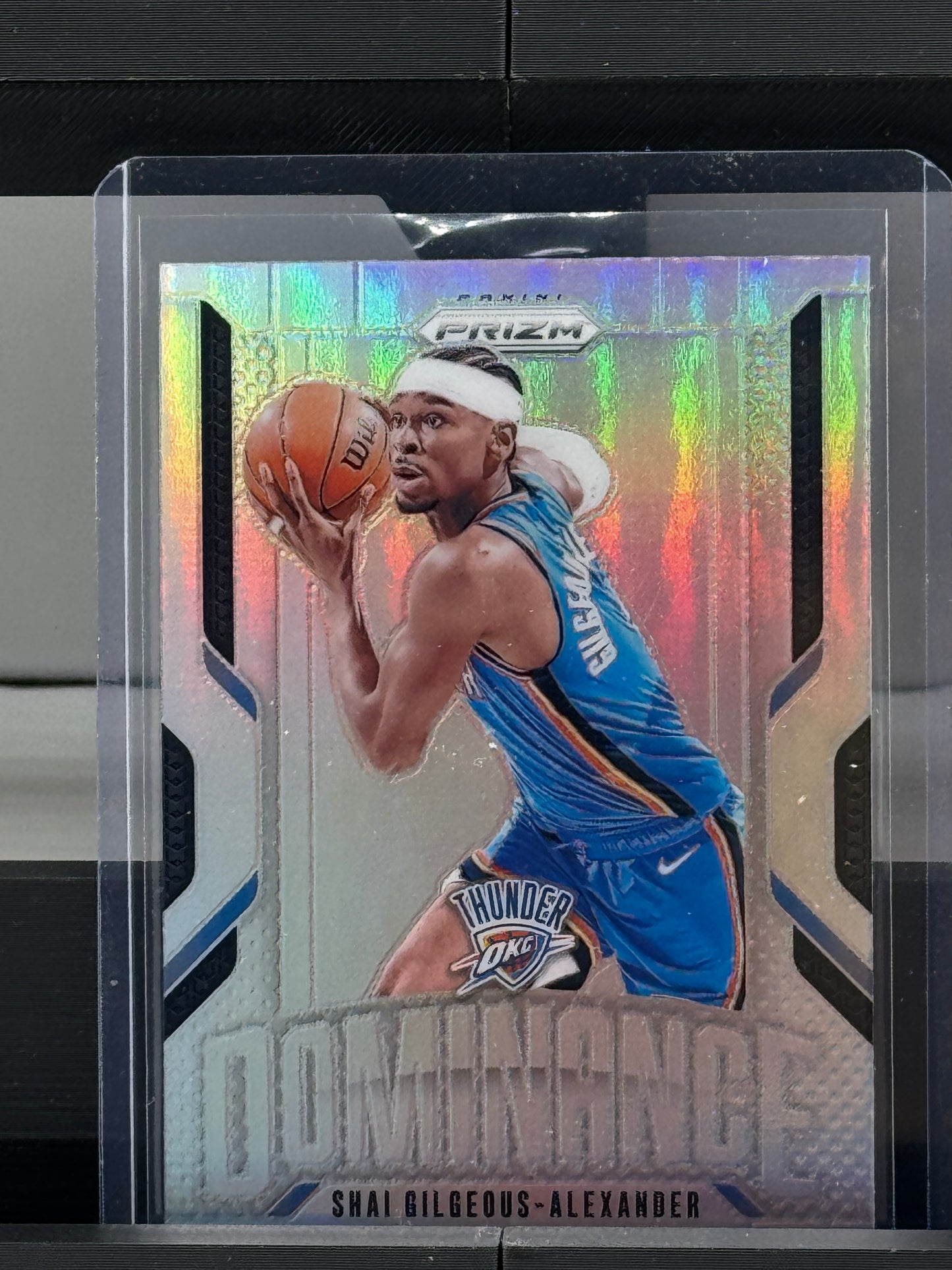 2024-25 Prizm #11 Shai Gilgeous-Alexander Dominance Silver Prizm Oklahoma City Thunder
