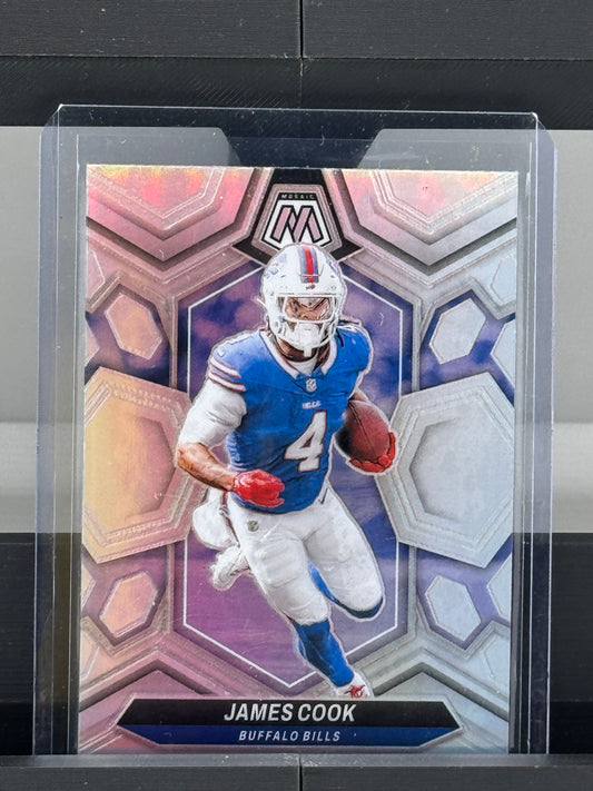2024 Mosaic #23 James Cook Silver Prizm Buffalo Bills