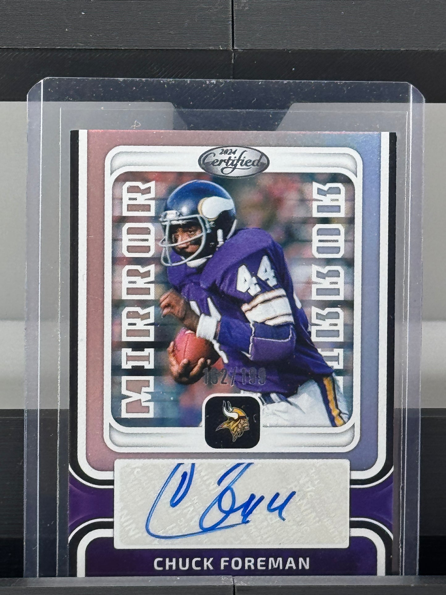 2024 Panini Certified #MS-CF Chuck Foreman Mirror Auto 162/199 Minnesota Vikings