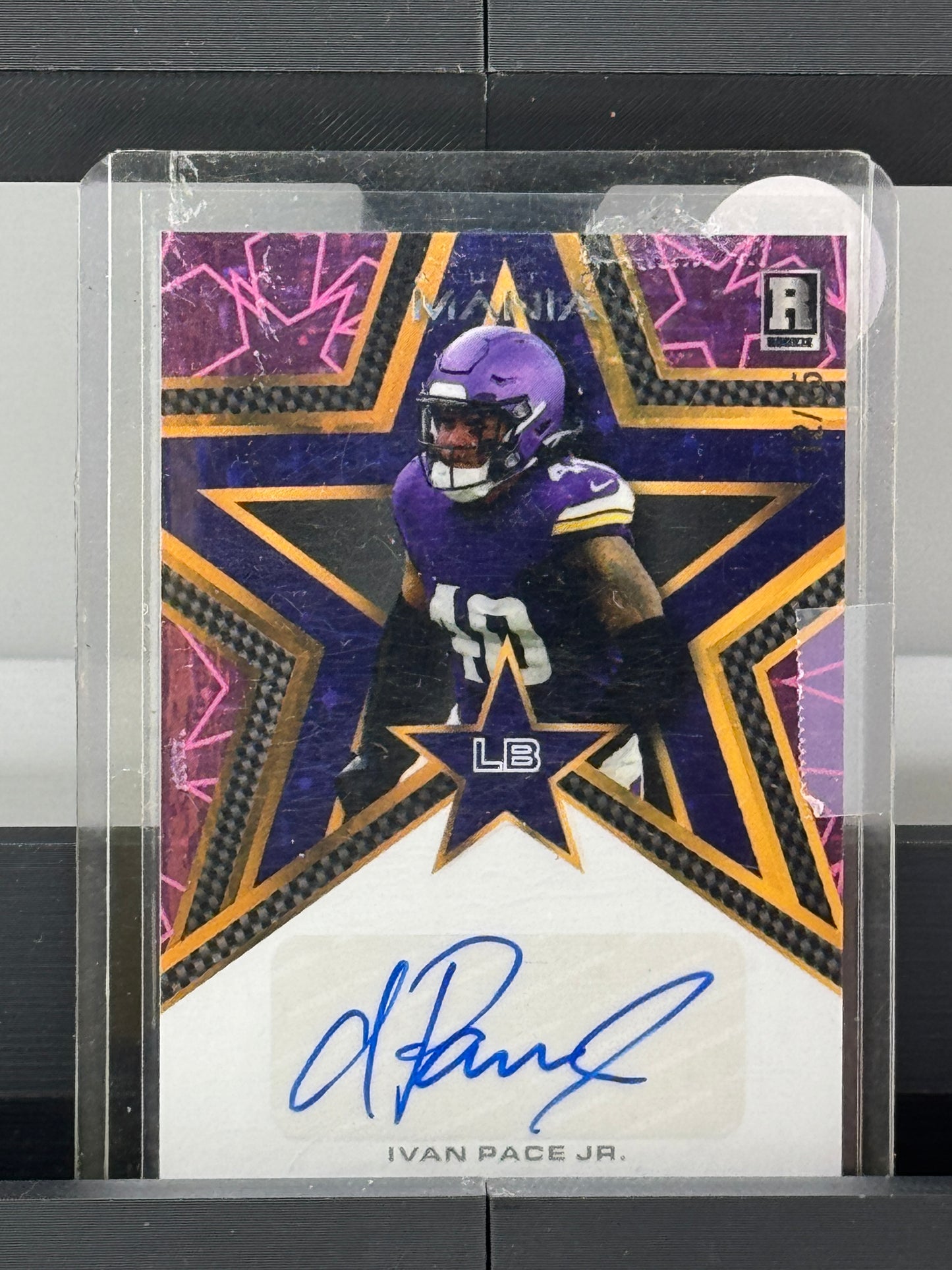 2023 Wild Card Auto Mania #AMS-A Ivan Pace Jr. RC 12/25 Minnesota Vikings