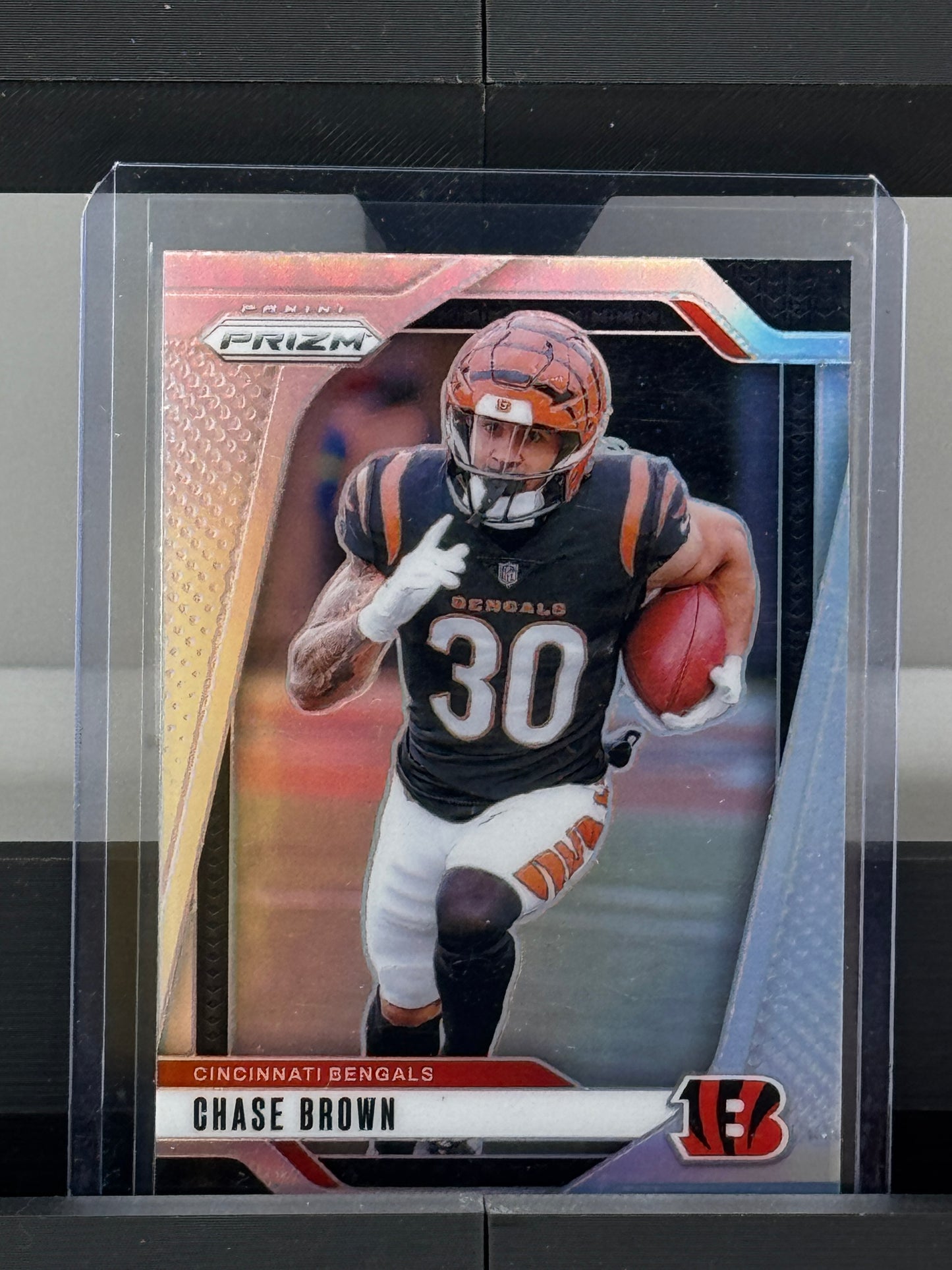2024 Panini Prizm #60 Chase Brown Silver Prizm RC Cincinnati Bengals