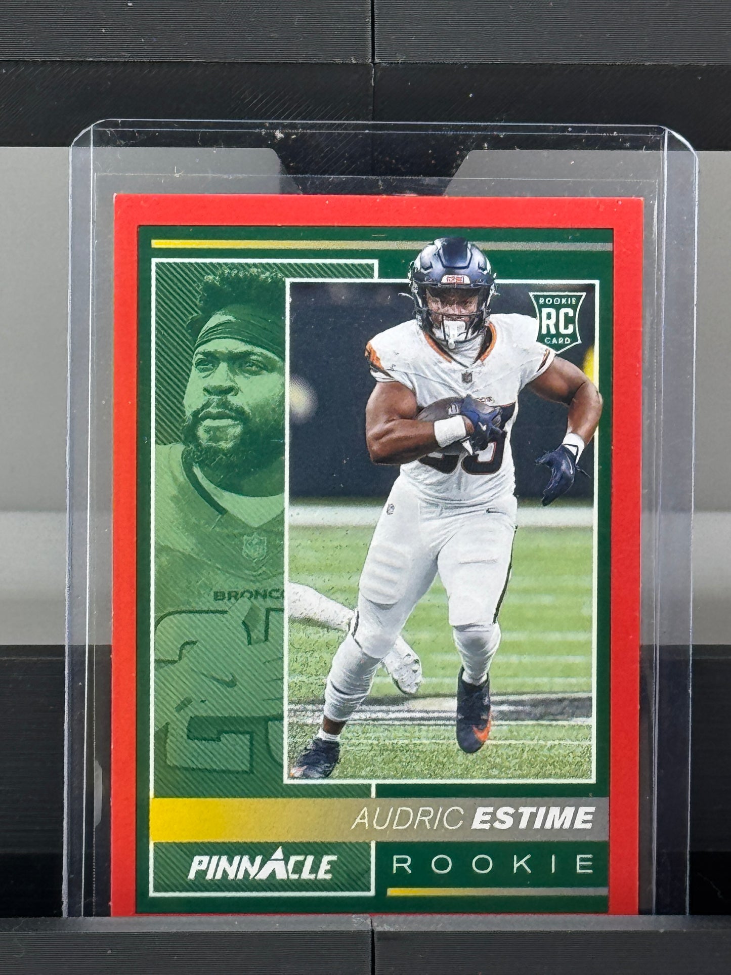 2024 Panini Encore Pinnacle #205 Audric Estime Red RC 22/49 Denver Broncos