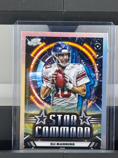 2024 Topps Chrome Cosmic #SC-20 Eli Manning Star Command Refractor New York Giants