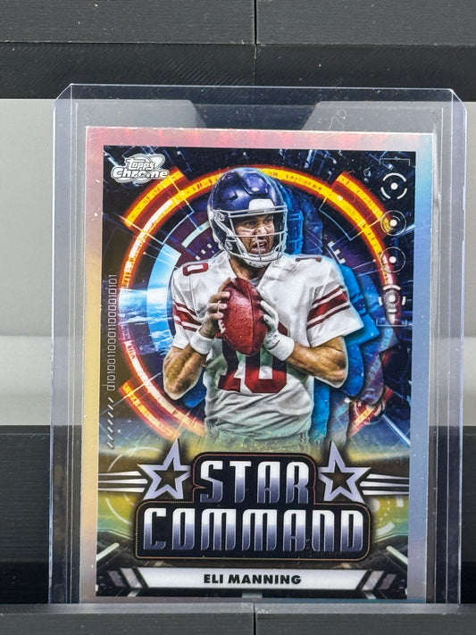 2024 Topps Chrome Cosmic #SC-20 Eli Manning Star Command Refractor New York Giants