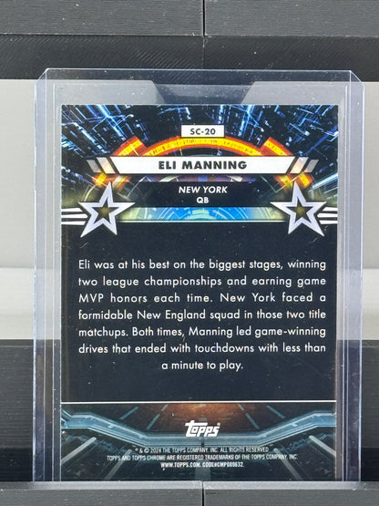 2024 Topps Chrome Cosmic #SC-20 Eli Manning Star Command Refractor New York Giants