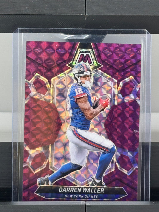 2024 Mosaic #166 Darren Waller Purple Mosaic Prizm 30/49 New York Giants