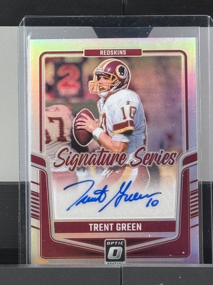2024 Donruss Optic #SSH-TGN Trent Green Signature Series Silver Prizm Auto Washington Redskins Commanders