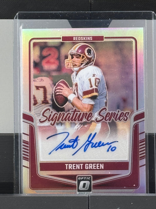 2024 Donruss Optic #SSH-TGN Trent Green Signature Series Silver Prizm Auto Washington Redskins Commanders