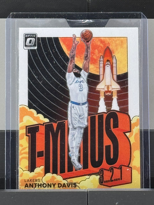 2021-22 Donruss Optic #4 Anthony Davis T-Minus 3 2 1 Los Angeles Lakers