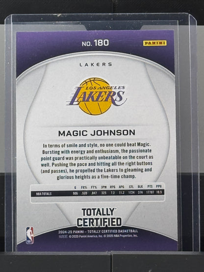 2024-25 Panini Totally Certified #180 Magic Johnson Los Angeles Lakers