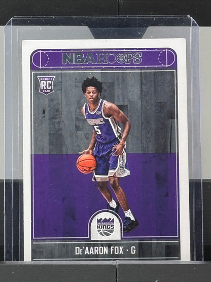 2017-18 Panini NBA Hoops #255 DeAaron Fox RC Sacramento Kings