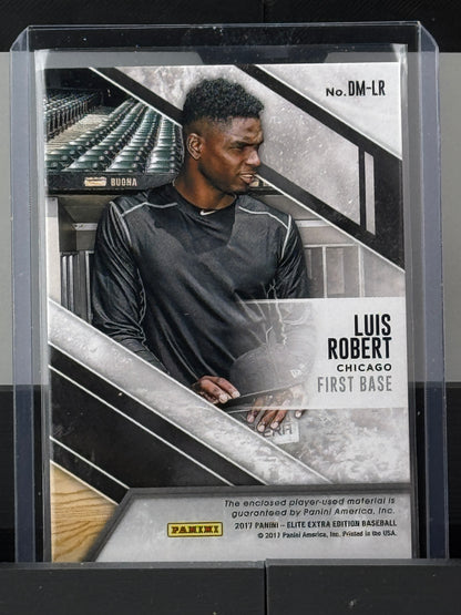 2017 Panini Elite Extra Edition #DM-LR Luis Robert Patch 134/299 Chicago White Sox