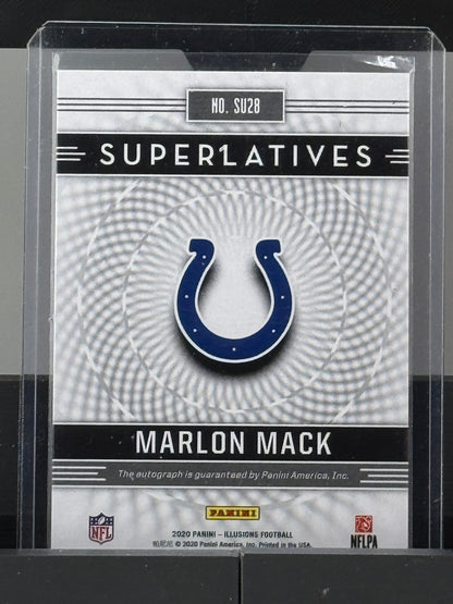 2020 Panini Illusions #SU28 Marlon Mack Superlatives Auto Indianapolis Colts