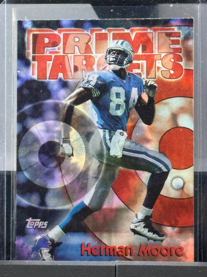 1998 Topps #11 Herman Moore Prime Targets Detroit Lions