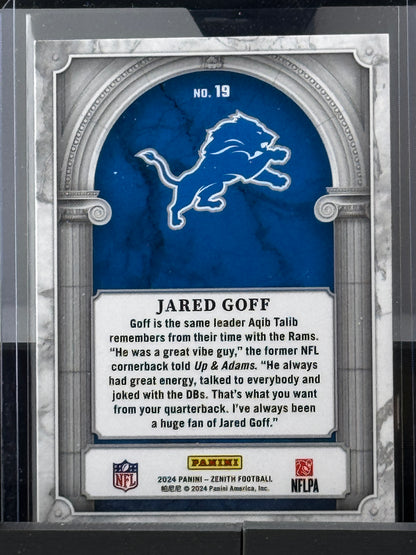 2024 Zenith #19 Jared Goff Z Marquee Detroit Lions